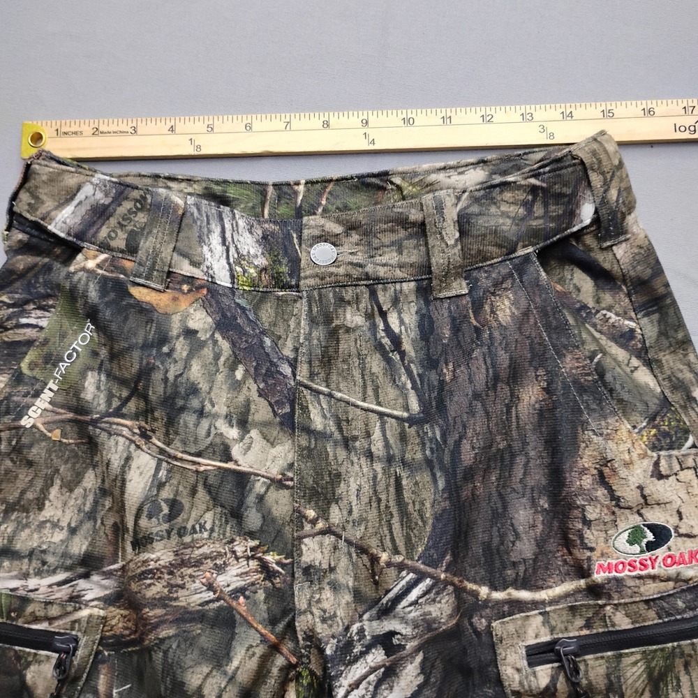 Mossy Oak Scent-Factor Hunting Pants Camo Timber Wolf Country Mens Small 30x32 - Picture 7 of 7